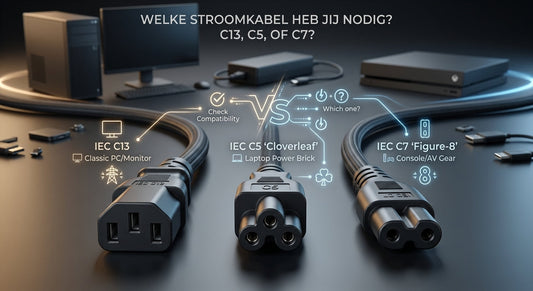C13, C5 of C7: welke stroomkabel heb je nodig?
