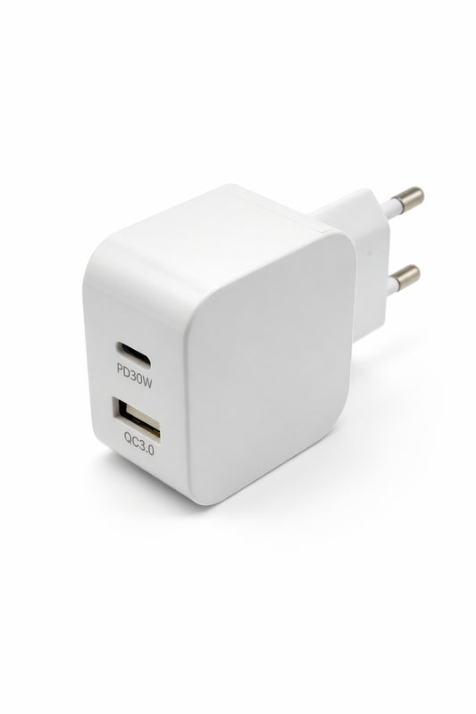 Kabelkings USB-C & USB-A Snellader 30W Power Delivery GaN