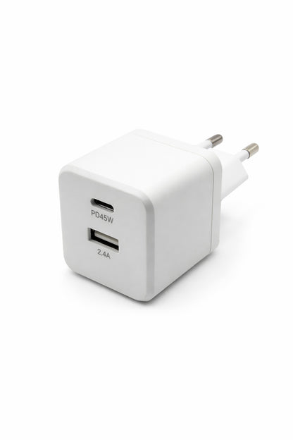 Kabelkings USB-C & USB-A Snellader 45W Power Delivery GaN
