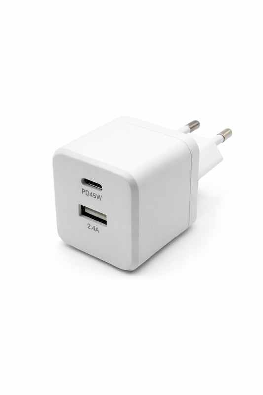 Kabelkings USB-C & USB-A Snellader 45W Power Delivery GaN
