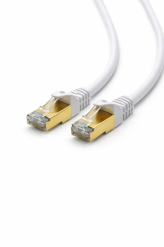 Kabelkings Cat8 Ethernetkabel 40Gbps 2000MHz S/FTP 10m Wit