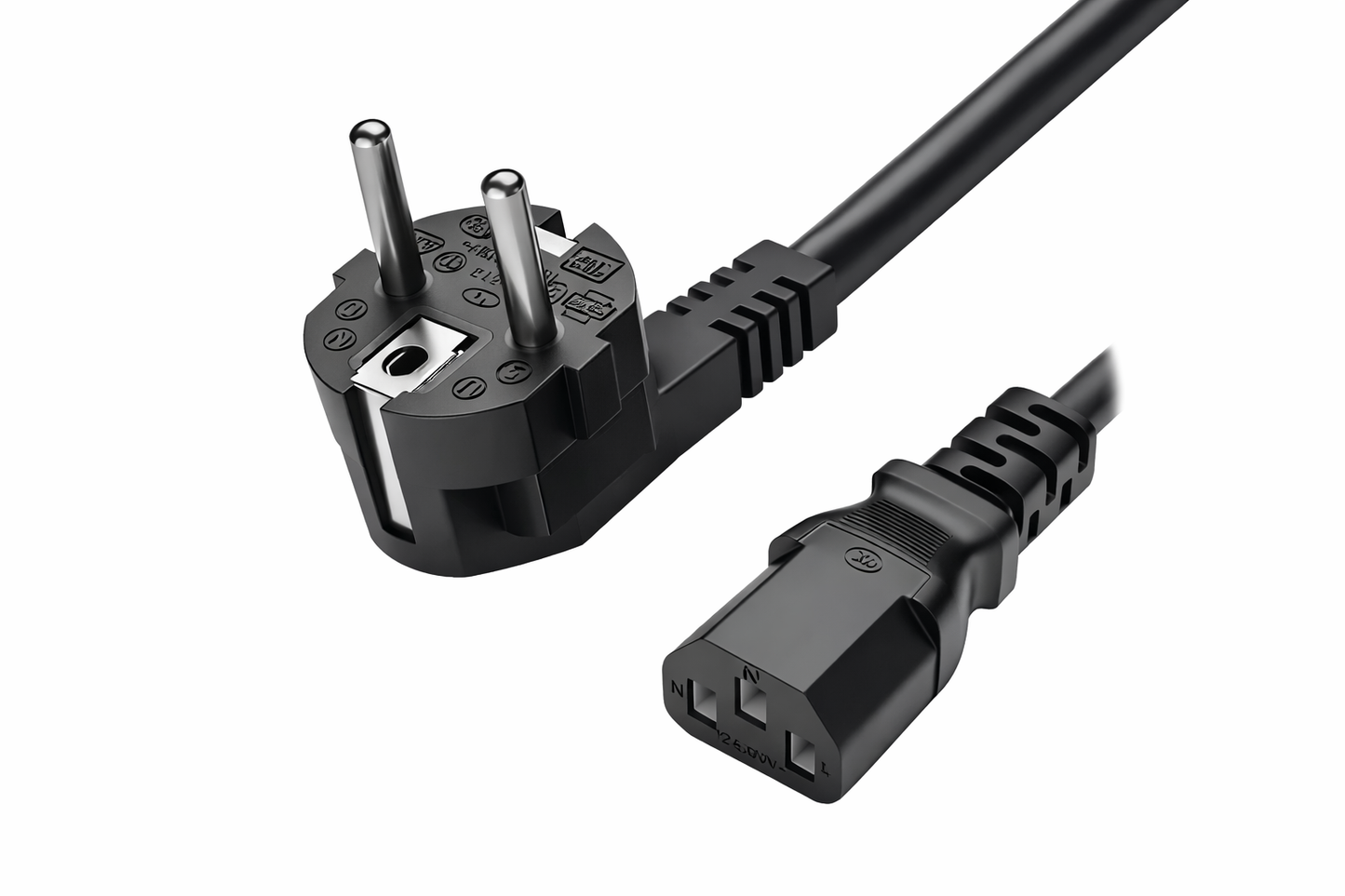Kabelkings Voedingskabel C13 3-Pins 3 meter Zwart