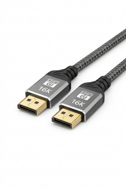 Kabelkings DisplayPort 2.1 Kabel 16K 80Gbps 1.5m Zwart